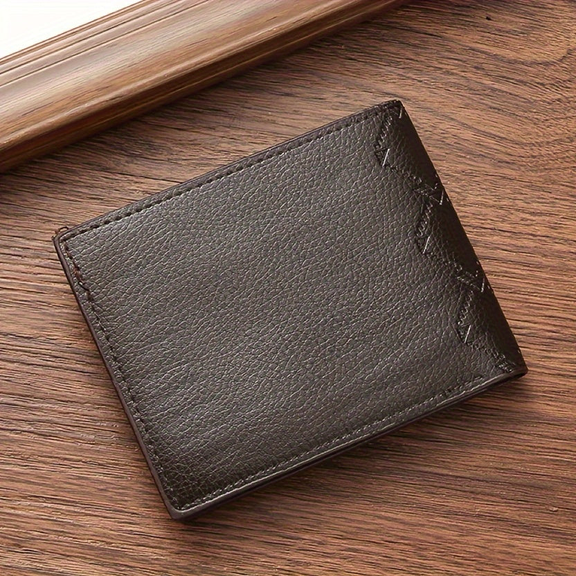 Men's Thin Short Wallet Card Holder Bifold Money Clip Coin Purse