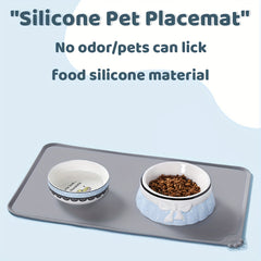 No Spill Dog Feeding Mat Easy Clean Pet Placemat