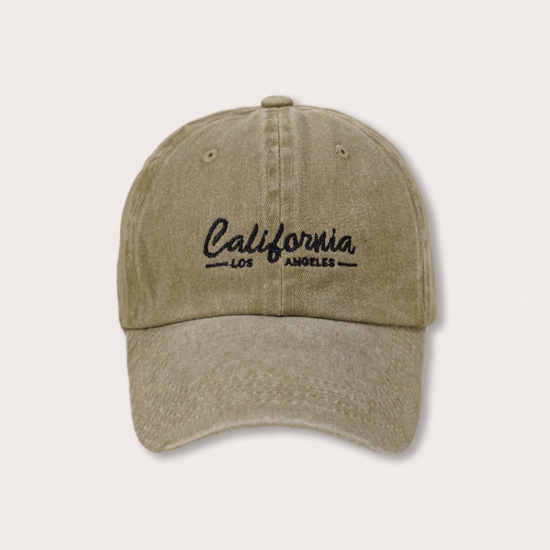 'California' Distressed Baseball Cap