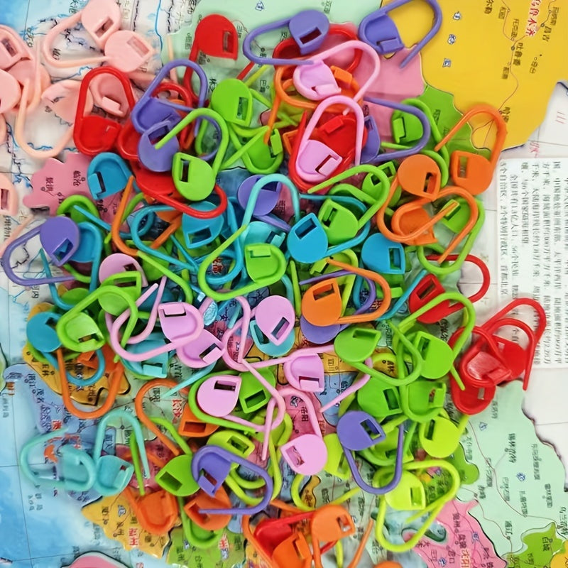 50pcs Marking Buckles Safety Pins with Storage Box Mini Knitting Needles