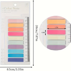 600 Writeable Adhesive Index Tabs Notepad With Ruler