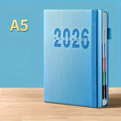 2026 Daily Planner 400 Pages Stamp Function 6 Colors Synthetic Gemstone Cover