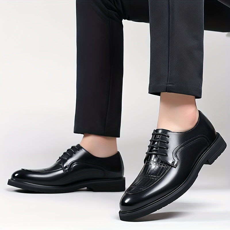 Men's Lace-Up Derby Shoes for Office Business Formal Events
