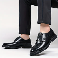 Men's Lace-Up Derby Shoes for Office Business Formal Events