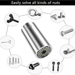 Universal Socket Wrench Kit 7-19mm for Any Bolt Ratchet Wrench