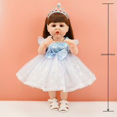 22 Inch Reborn Doll Princess Elsa with Crown