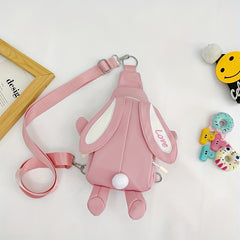 Cartoon Rabbit Ear Crossbody Bag - Holiday Gift for Girls