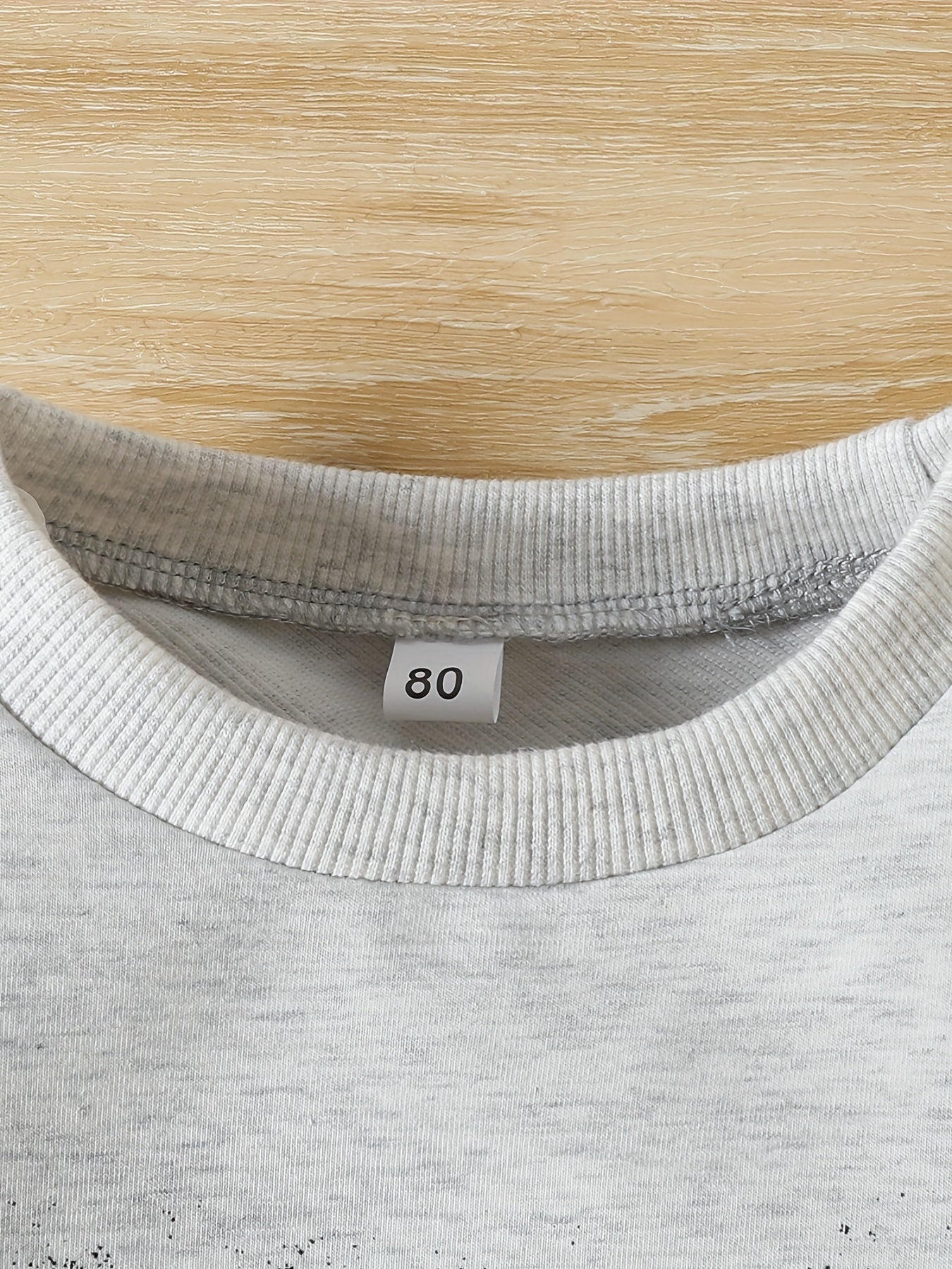 Autumn Boys Cow Head Letter Print Casual Sweatshirt Pullover