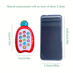 Dinosaur Music Phone Toy Touchscreen Lullabies Numbers Animals Fruit