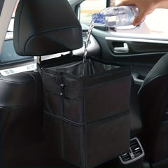Car Trash Bin Hanging Garbage Can Storage Box Organizer Waterproof