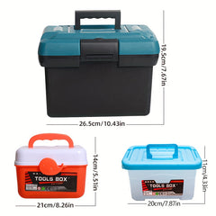 Kids Pretend Play Tool Set with Toy Drill and Storage Box Construction Kit