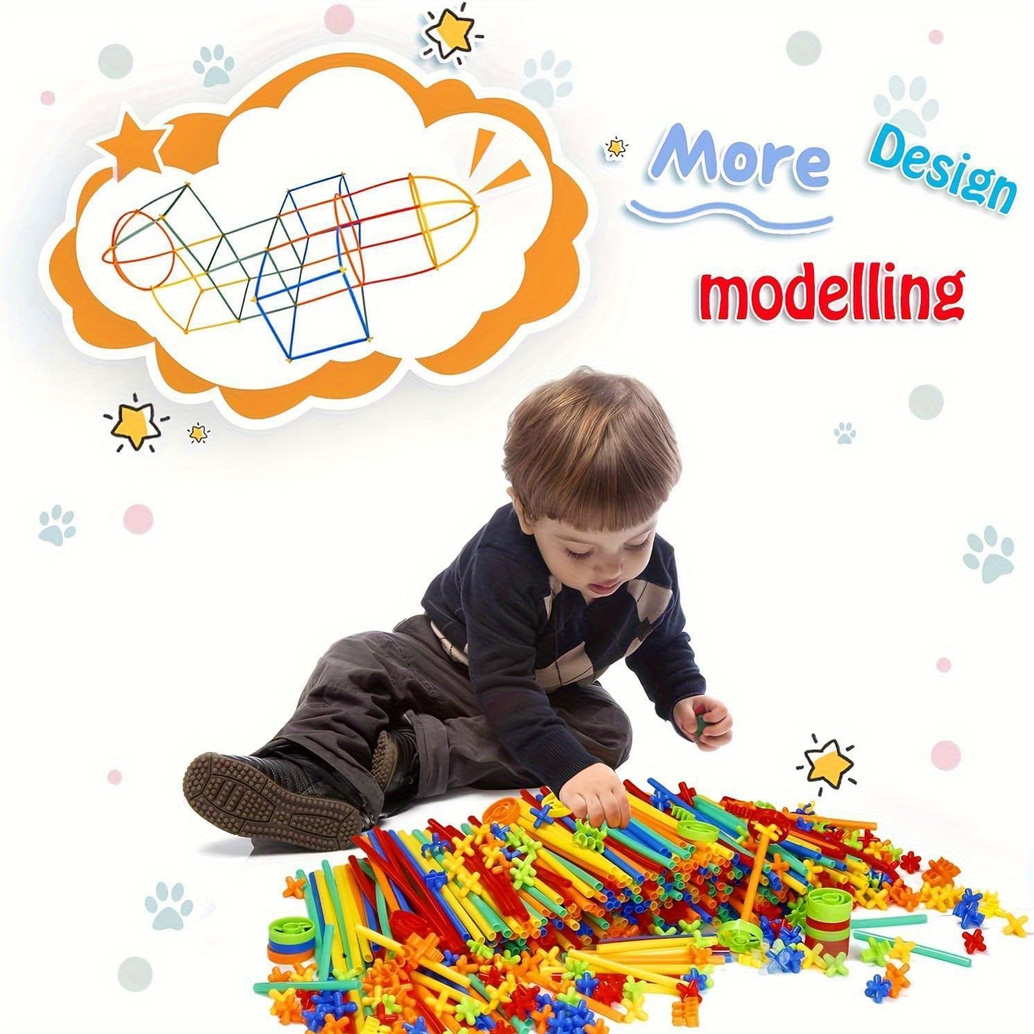 Straw Constructor Building Toys for Kids Boys and Girls Gift