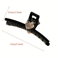 Acrylic Heart Hair Claw Decoration Shark Claw Hair Accessory