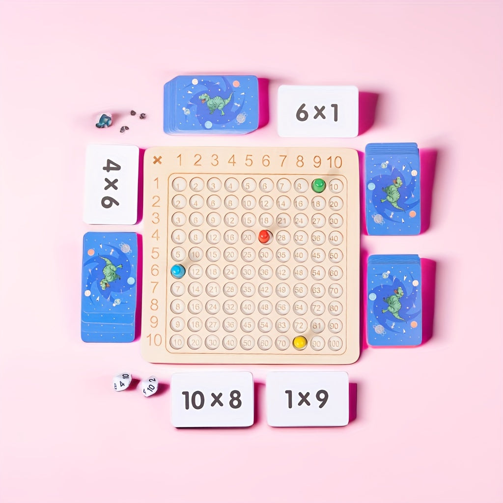 Wooden Learning Board Multiplication Table Addition