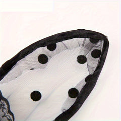 Cat Ear Headband with Removable Veil Lace Headband