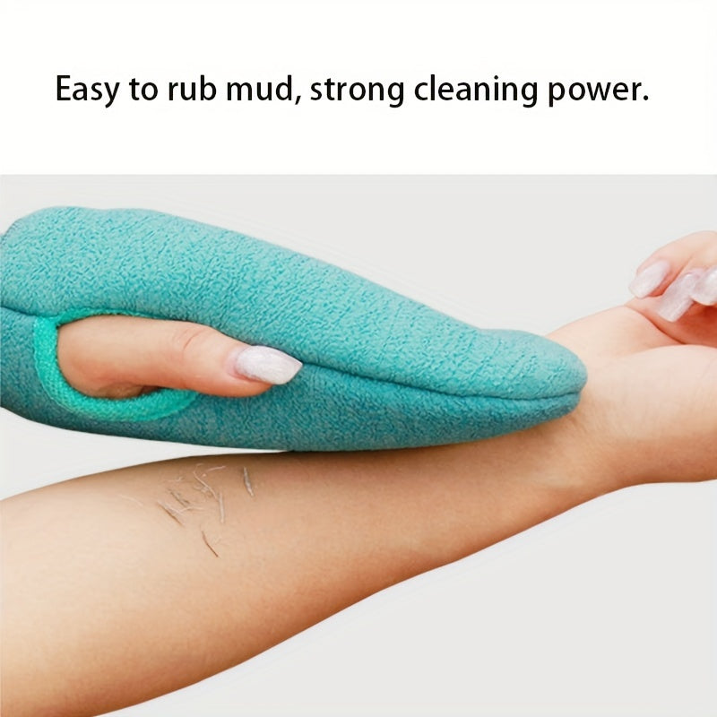 Double Sided Exfoliating Shower Gloves Mitt - Bathing Accessory