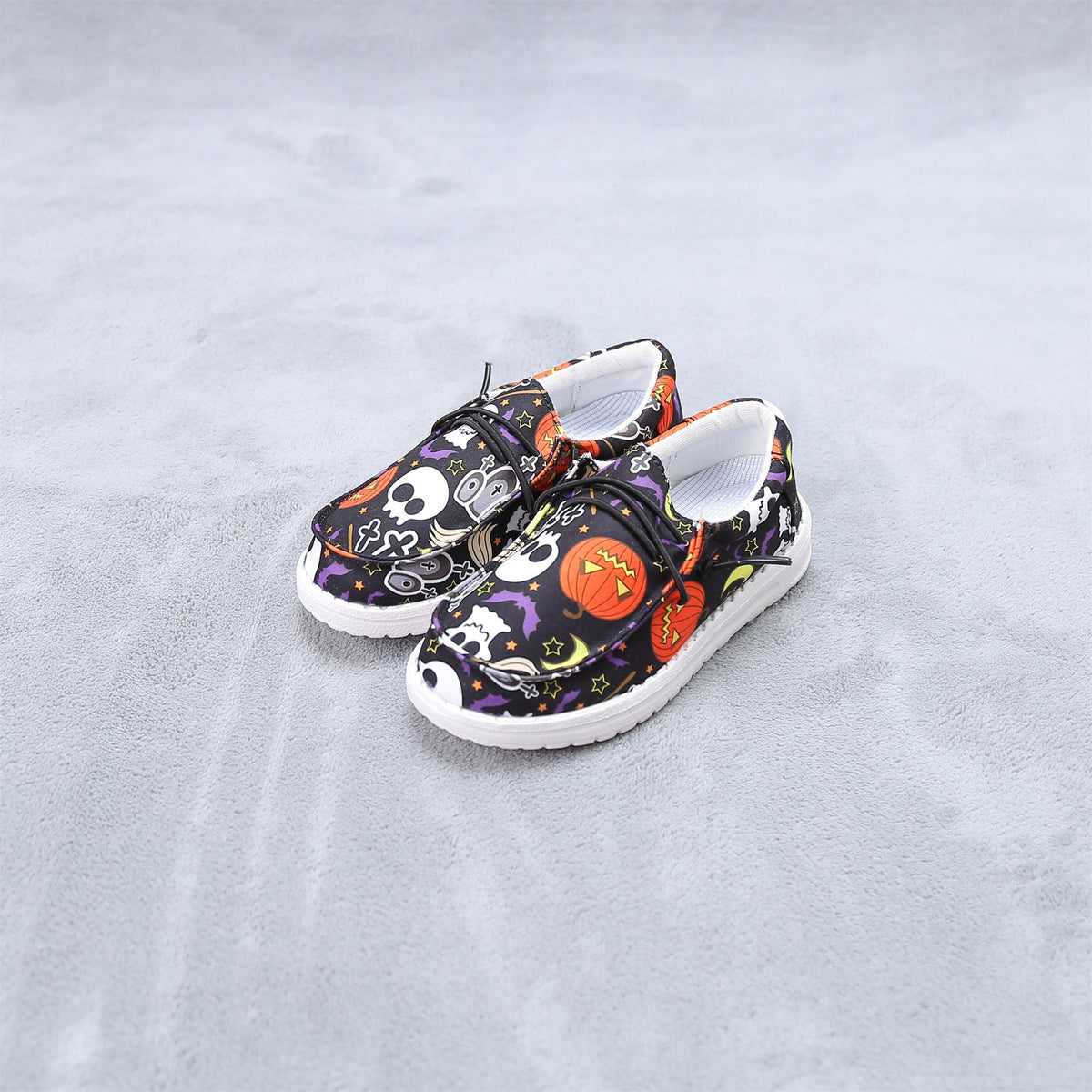 Kids Halloween Cartoon Loafer Shoes Lightweight Comfortable Slip-On