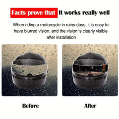 2pcs Motorcycle Helmet Rainproof Anti Fog Film Universal Full Frame Compatible