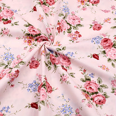 7pcs Lot Red Series Printed Fabric Patchwork Cloth Doll Needlework Cloth