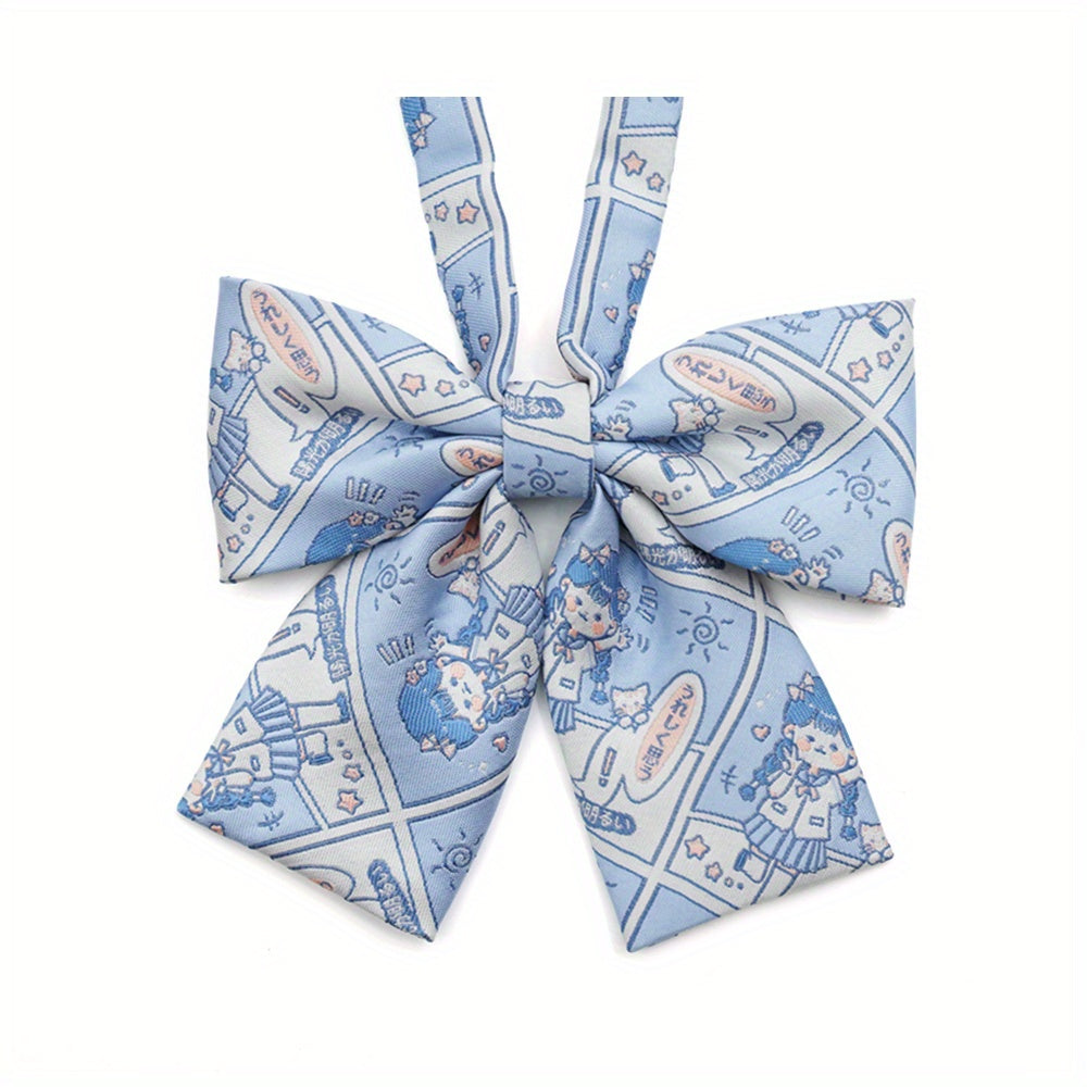 1200 Needles Knitted Japanese Cartoon Characters Tie