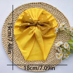Baby Spring Summer Thin Headband Soft Bow Hat for Infants and Newborns