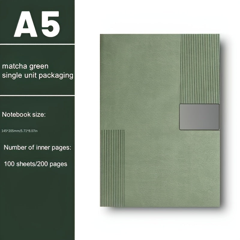 Personalized A5 Faux Leather Notebook Gift Set with Bookmark