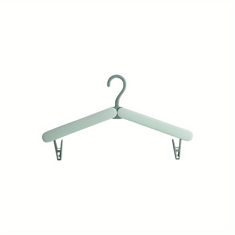 4 Pack Plastic Folding Travel Hangers With Clips Portable