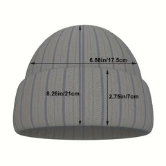 Y2K Brain Jacquard Beanie Candy Skull Cap Hip Hop Knitted Hat Warm Ski Hat