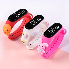 3pcs Doll Kids Bracelet LED Electronic Watch Animal Cartoon