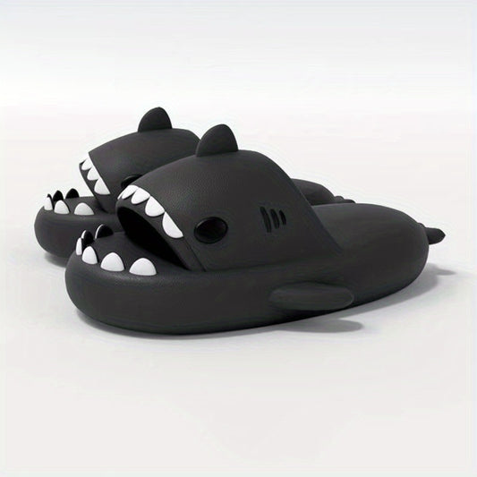 Men's Lightweight Shark Slippers Open Toe Home Shoes