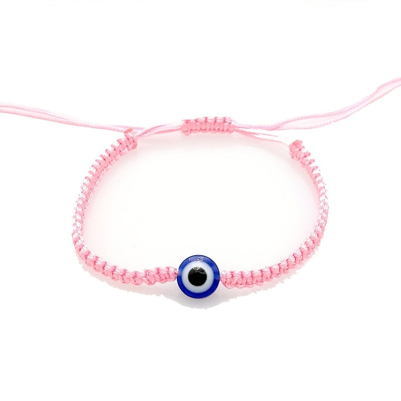 Evil Eye Charm Red Rope Adjustable Bracelet Unisex Hand Decoration