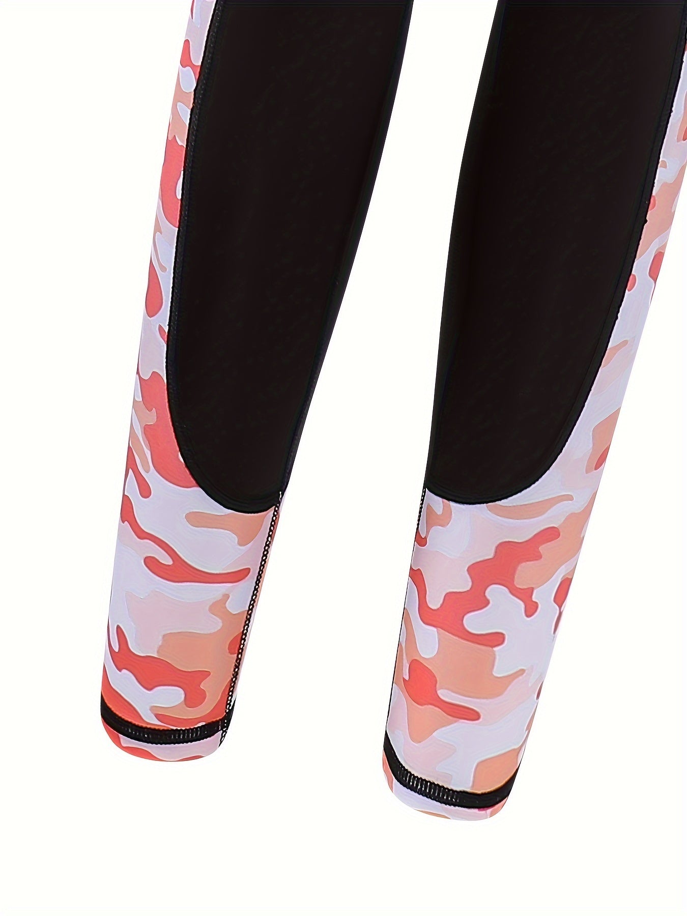 2pcs Camo Pattern Yoga Suit for Girls, Sports Running Outfit, Spring Summer Gift