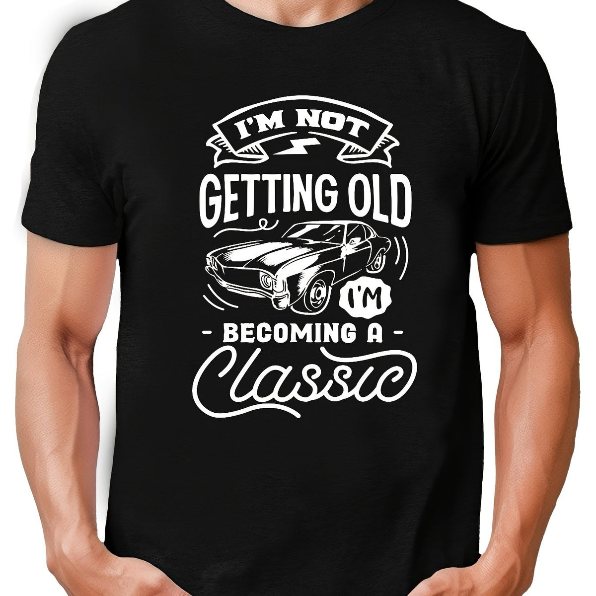 Funny Pattern Print Men's Short Sleeve T-shirt Graphic Tee