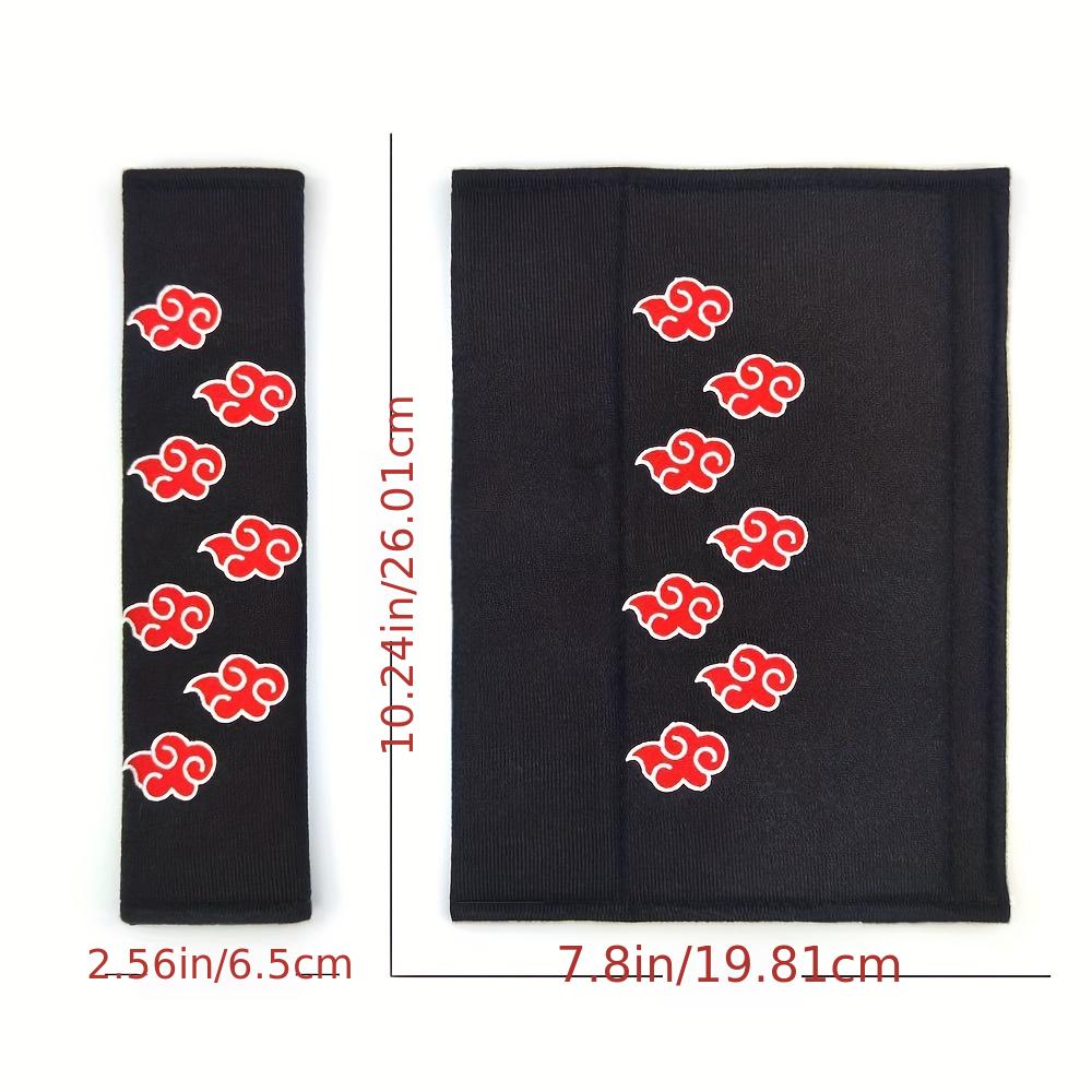 2pcs Soft Car Seat Belt Covers Red Cloud Scaling Japan