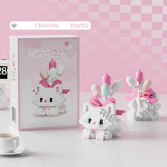 Cat Blocks with Balloons Set