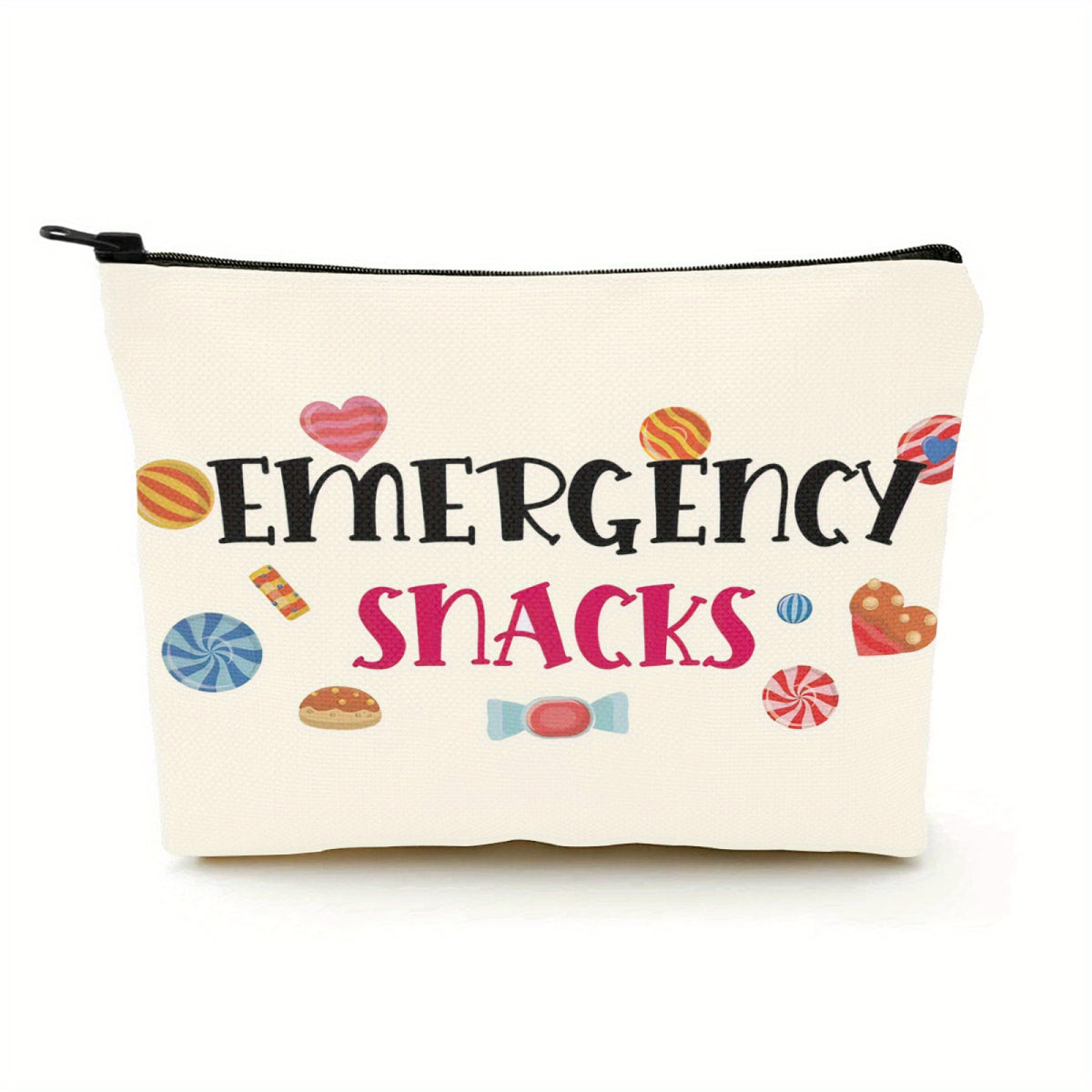 Snack Bag for Teens and Girls - Travel Makeup Organizer and Snack Holder