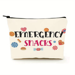 Snack Bag for Teens and Girls - Travel Makeup Organizer and Snack Holder