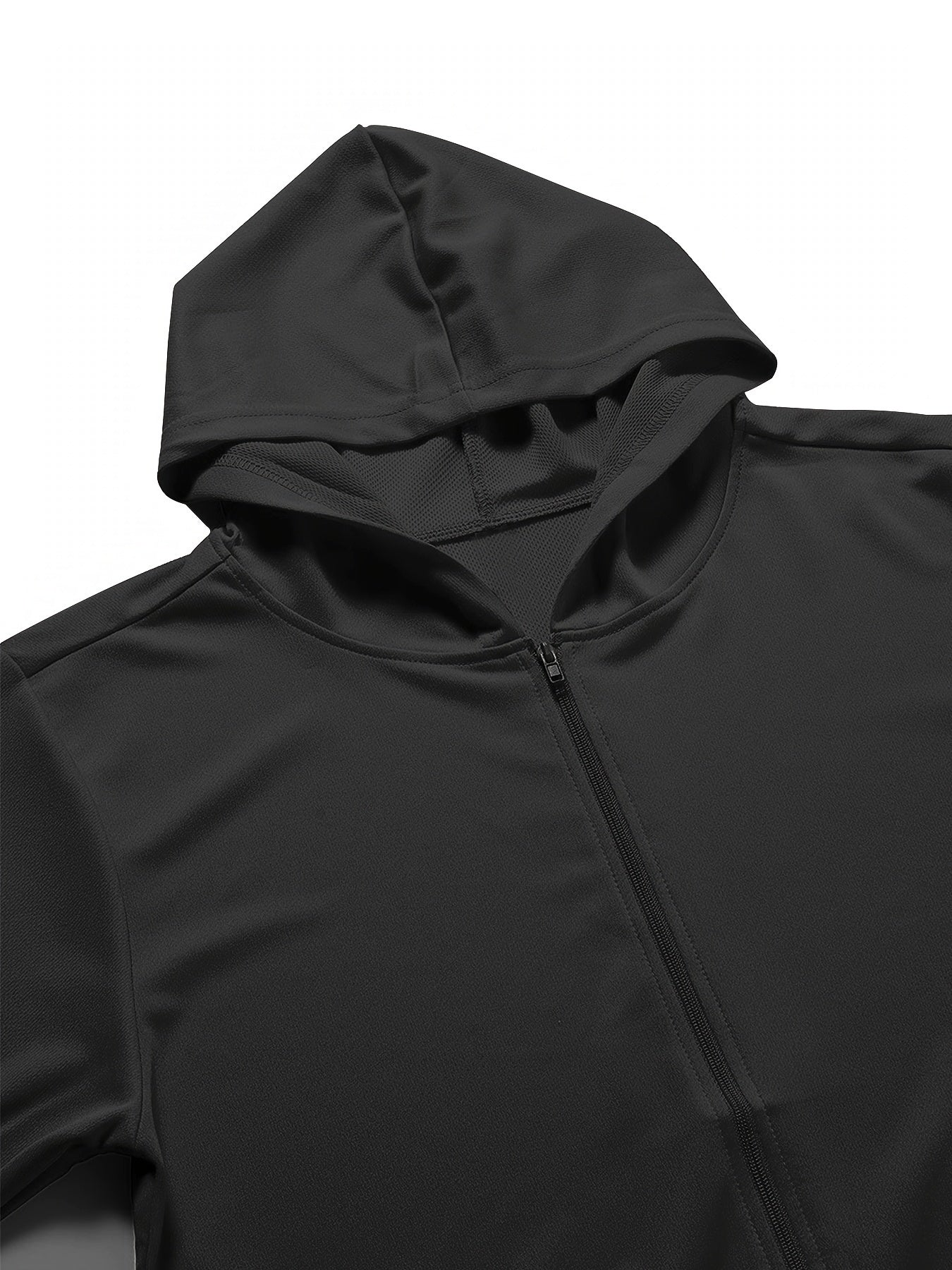 Men's Zipper Hooded Jacket for Outdoor Sports