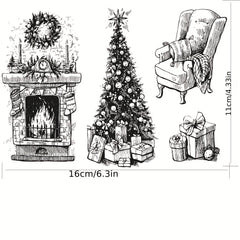 Christmas Halloween Gift Stamp For Card Making DIY Decoration