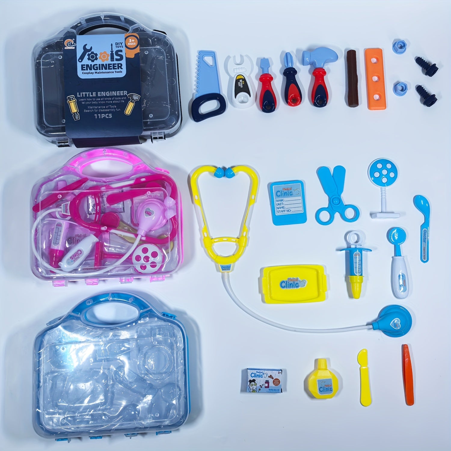 Kids Doctor Toy Set Medical Box Tool Kit Birthday Gift