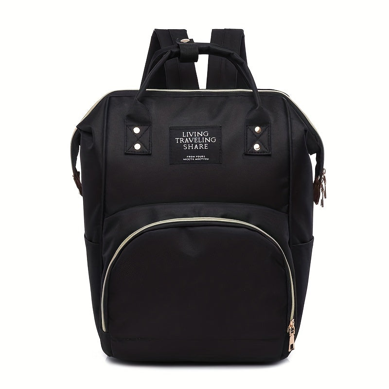 Stylish Canvas Backpack for Traveling with Baby Bottles