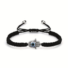 Devil's Eye Theme Braided Anklet Adjustable Ankle Bracelet