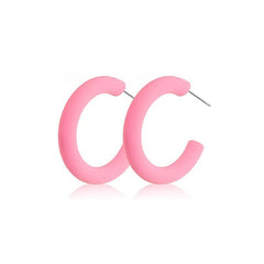 Colorful C Hoop Earrings Neon Acrylic Earrings
