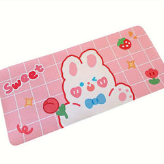 Cartoon Little Bear Little Rabbit Table Mat Student Mouse Mat Large