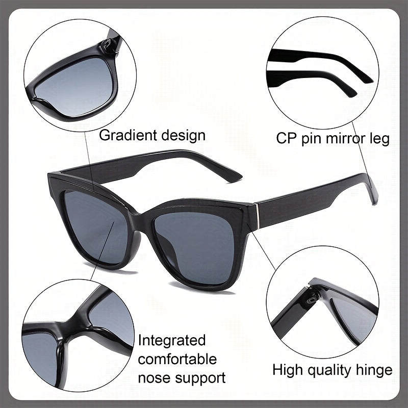 Large Cat Eye Sunglasses UV400 Sun Shades Retro Style
