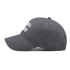 Distressed Letter Embroidery Baseball Cap for Men