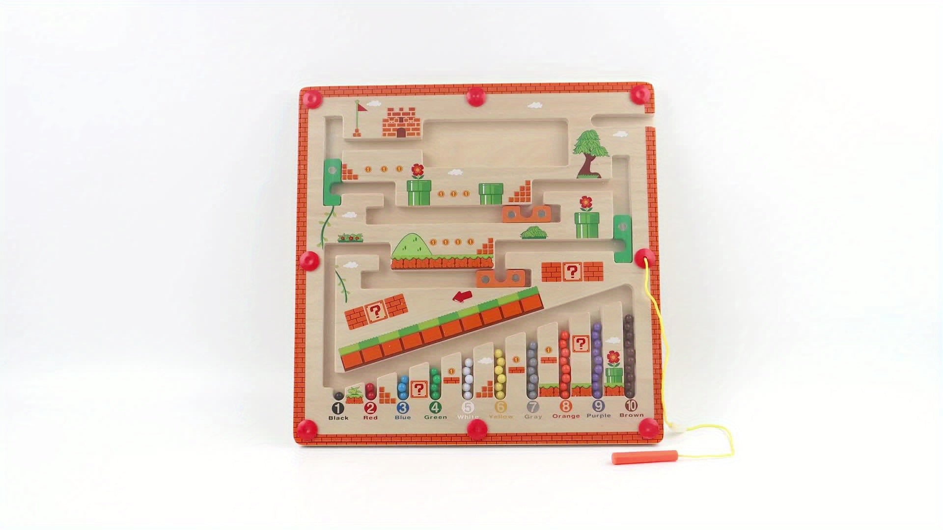 Magnetic Mushroom House Puzzle Sorting Board for Kids