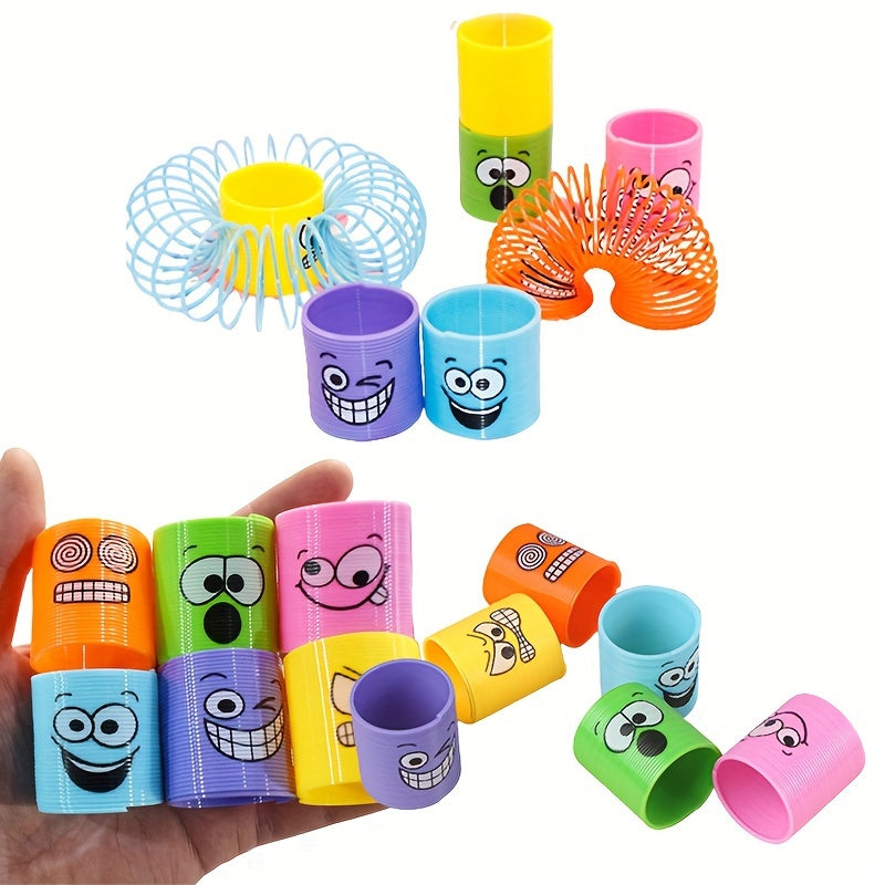 12Pcs Funny Pack Spring Rainbow Magic Coil Toy Mini Spring Bulk Toy