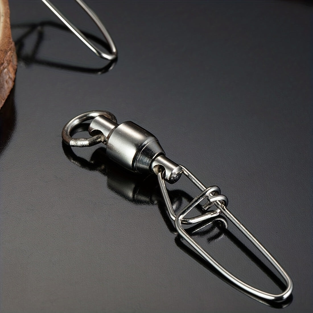 9KM Heavy Duty Fishing Swivels Stainless Steel Ball Bearing Swivels