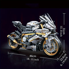 Golden Locomotive Building Block Assembly DIY Kit